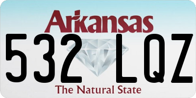 AR license plate 532LQZ