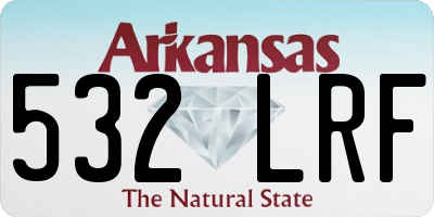 AR license plate 532LRF