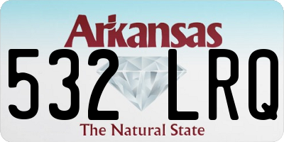 AR license plate 532LRQ