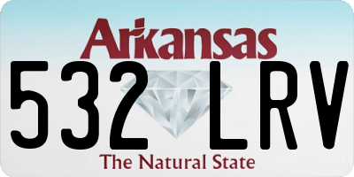AR license plate 532LRV