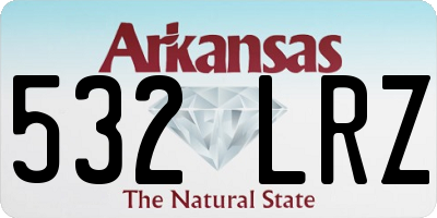AR license plate 532LRZ