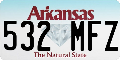 AR license plate 532MFZ