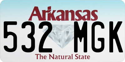 AR license plate 532MGK
