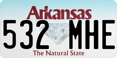 AR license plate 532MHE
