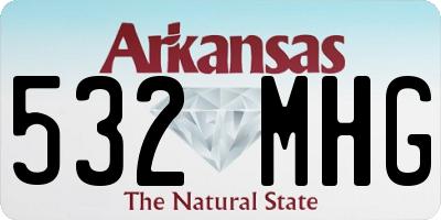 AR license plate 532MHG