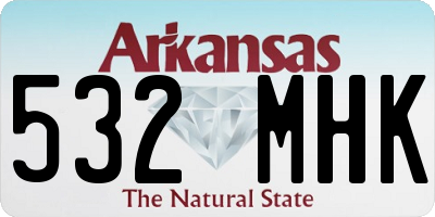 AR license plate 532MHK