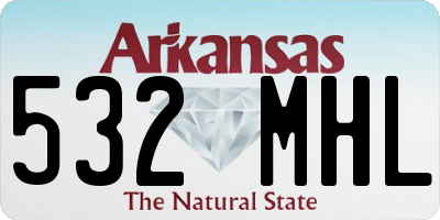 AR license plate 532MHL