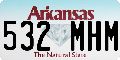 AR license plate 532MHM