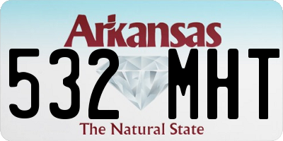 AR license plate 532MHT