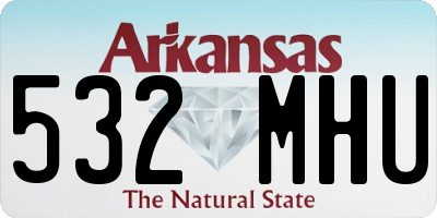 AR license plate 532MHU