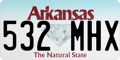 AR license plate 532MHX