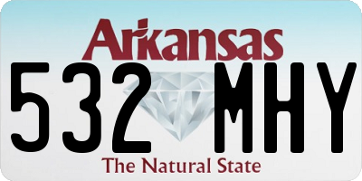AR license plate 532MHY