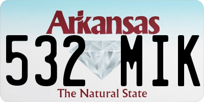AR license plate 532MIK