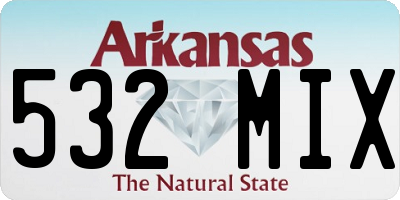AR license plate 532MIX