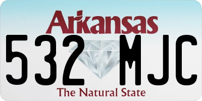 AR license plate 532MJC