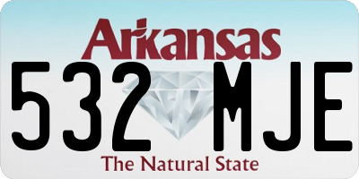 AR license plate 532MJE