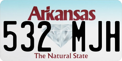AR license plate 532MJH