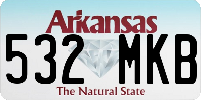AR license plate 532MKB