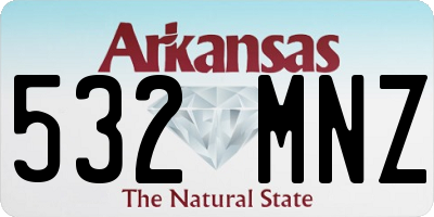 AR license plate 532MNZ