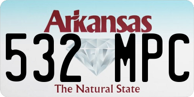 AR license plate 532MPC