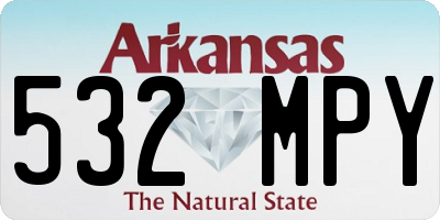 AR license plate 532MPY
