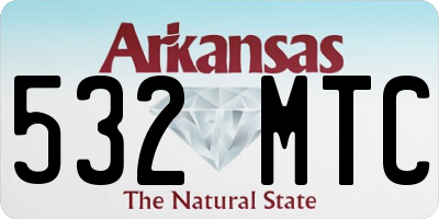 AR license plate 532MTC