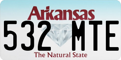AR license plate 532MTE