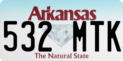 AR license plate 532MTK