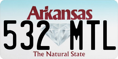 AR license plate 532MTL