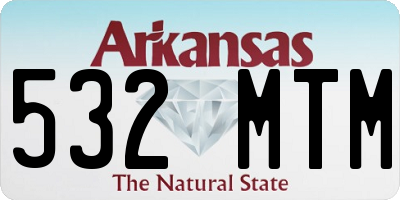 AR license plate 532MTM