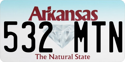 AR license plate 532MTN