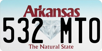 AR license plate 532MTO