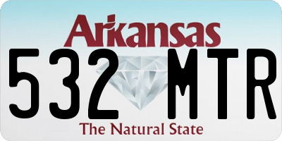 AR license plate 532MTR