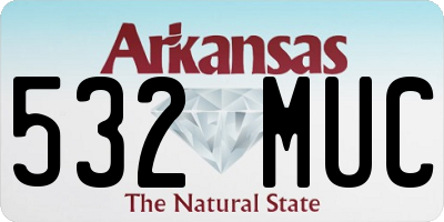AR license plate 532MUC