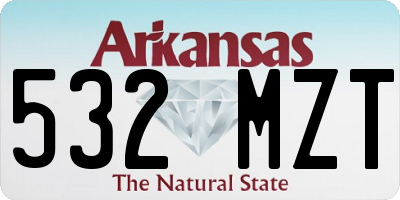 AR license plate 532MZT