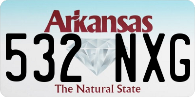AR license plate 532NXG