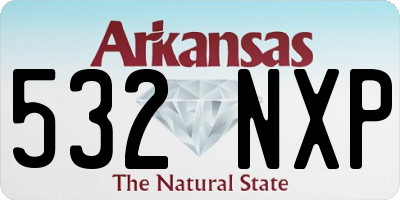 AR license plate 532NXP