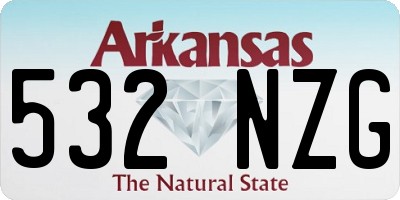 AR license plate 532NZG
