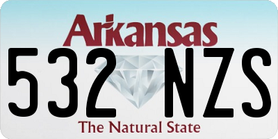 AR license plate 532NZS
