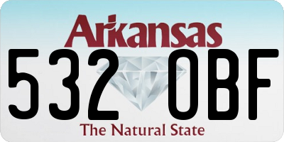 AR license plate 532OBF