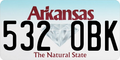 AR license plate 532OBK