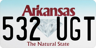 AR license plate 532UGT