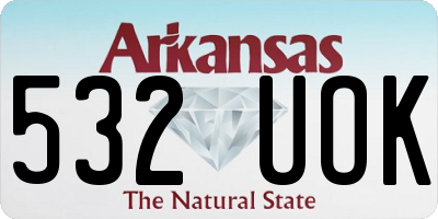 AR license plate 532UOK