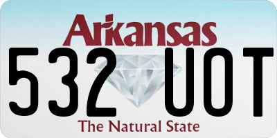 AR license plate 532UOT