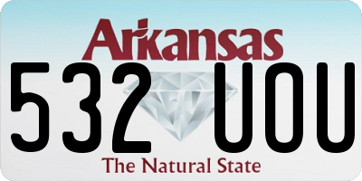 AR license plate 532UOU
