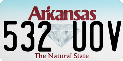 AR license plate 532UOV