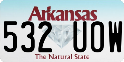 AR license plate 532UOW