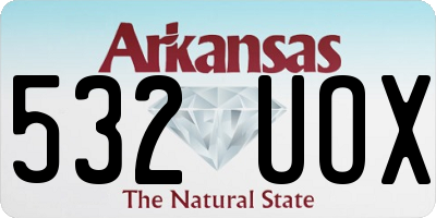 AR license plate 532UOX