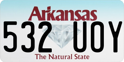 AR license plate 532UOY