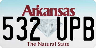 AR license plate 532UPB